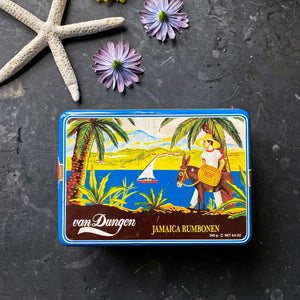 Vintage Jamaica Rumbonen Chocolate Tin - Van Dungen Donkers BV Holland circa 1990s