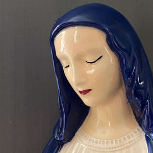 Vintage Mary Madonna Statue by Holland Mold - Handpainted circa 1950s