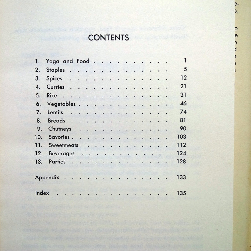 The Yogi Cook Book - Yogi Vithaldas  and Susan Roberts - 1960s Vegetarian Cookbook